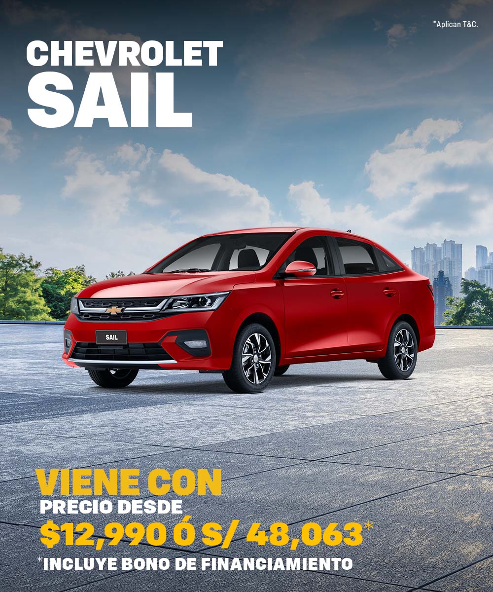 Chevrolet Sail Sedán: autos Chevrolet en Carpio