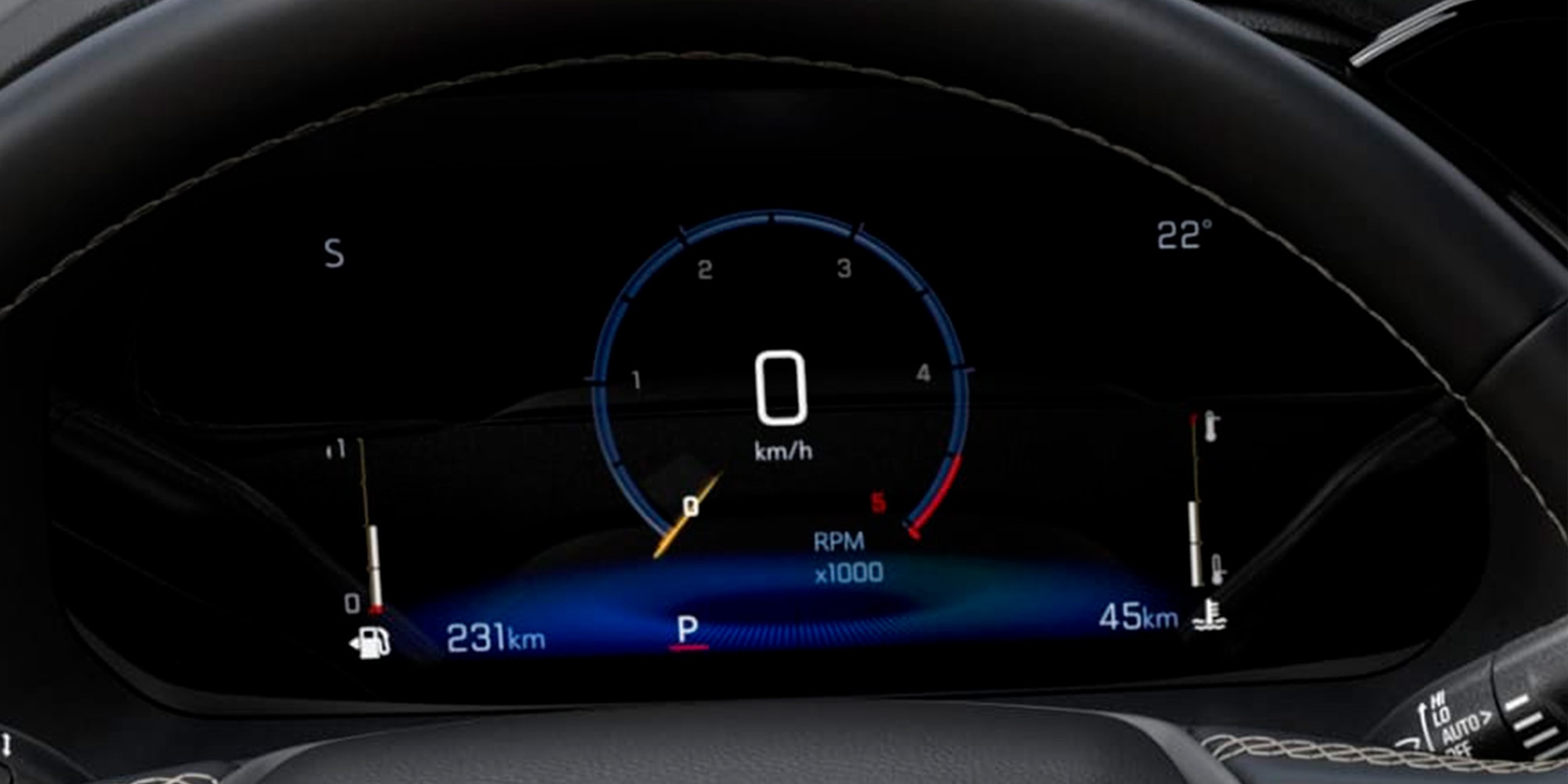 Panel de instrumentos Chevrolet con personalización digital