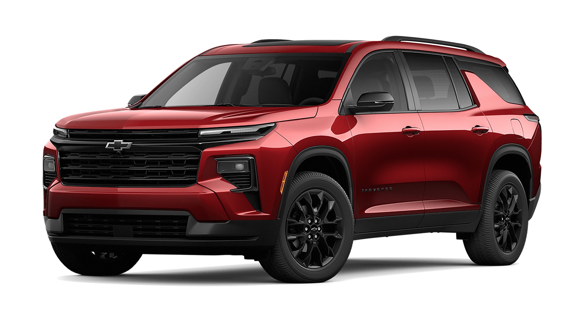 Chevrolet Traverse Z71 midnight color rojo radiante vista lateral