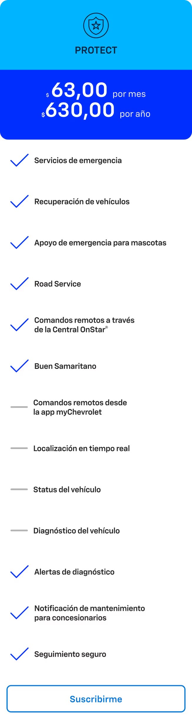 Plan Connect de OnStar Perú